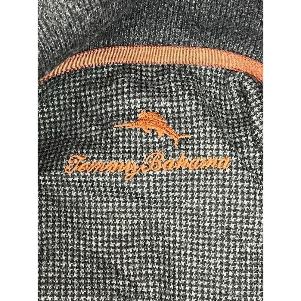 Tommy Bahama‎ Blend Pullover Sweater Gray XXL Long Sleeve Button Mens 2XL